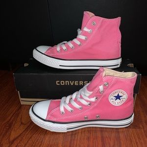 Converse Pink High Top Sneakers, Size 3